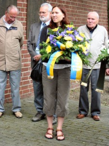 Gedenkfeier 2008 Die Sprecherin der ukrainischen Freunde